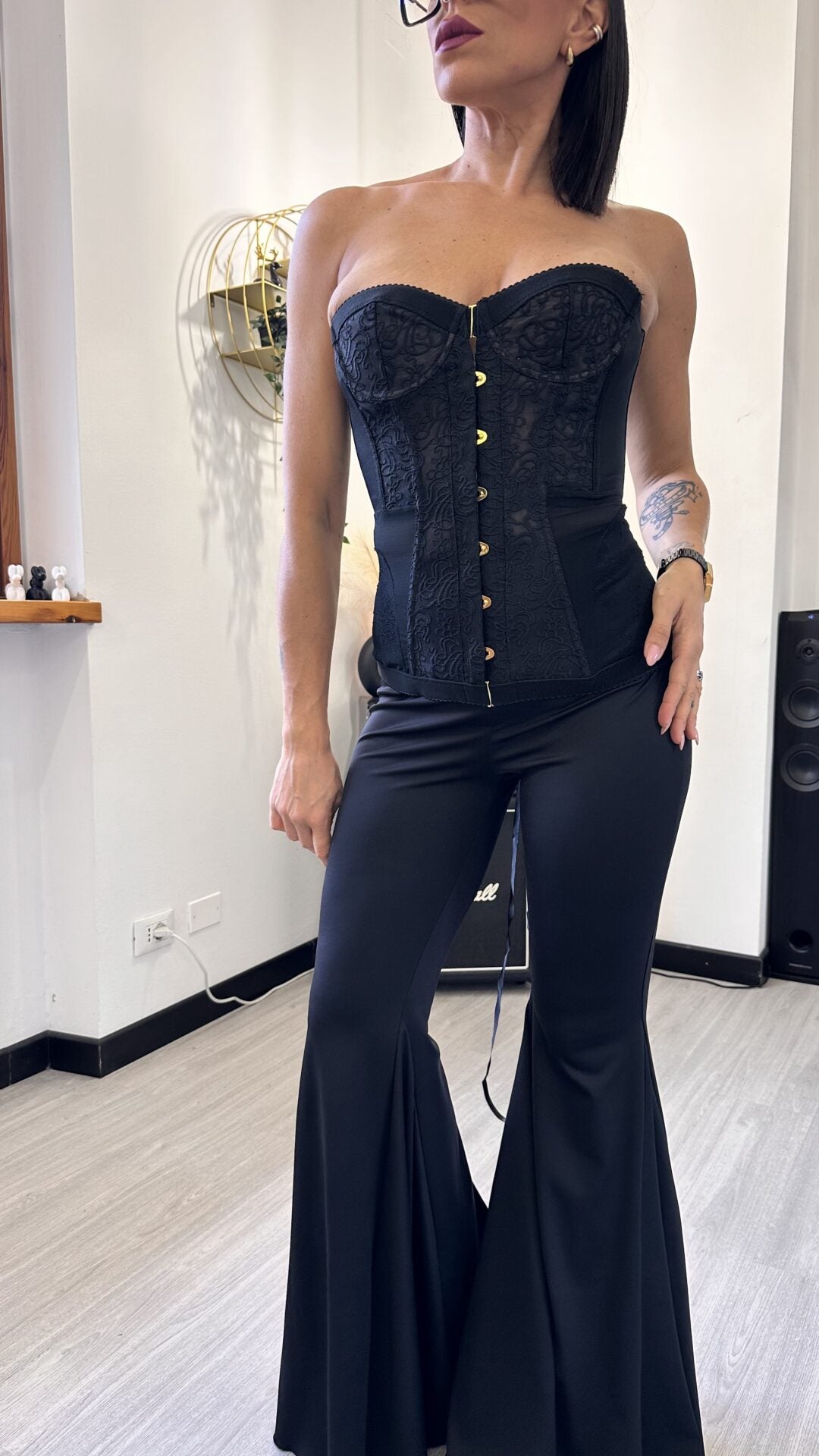CORSETTO REINA NERO