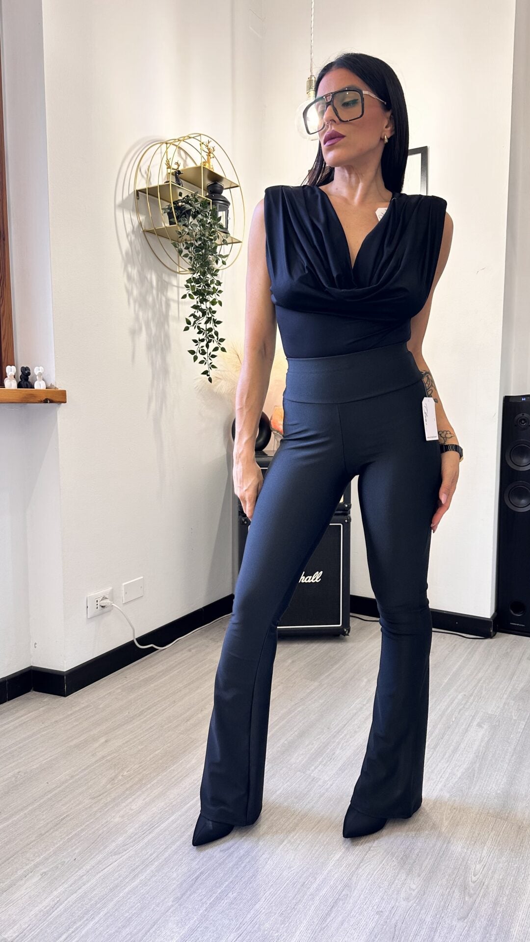 PANTALONE A ZAMPA LUCIDINO