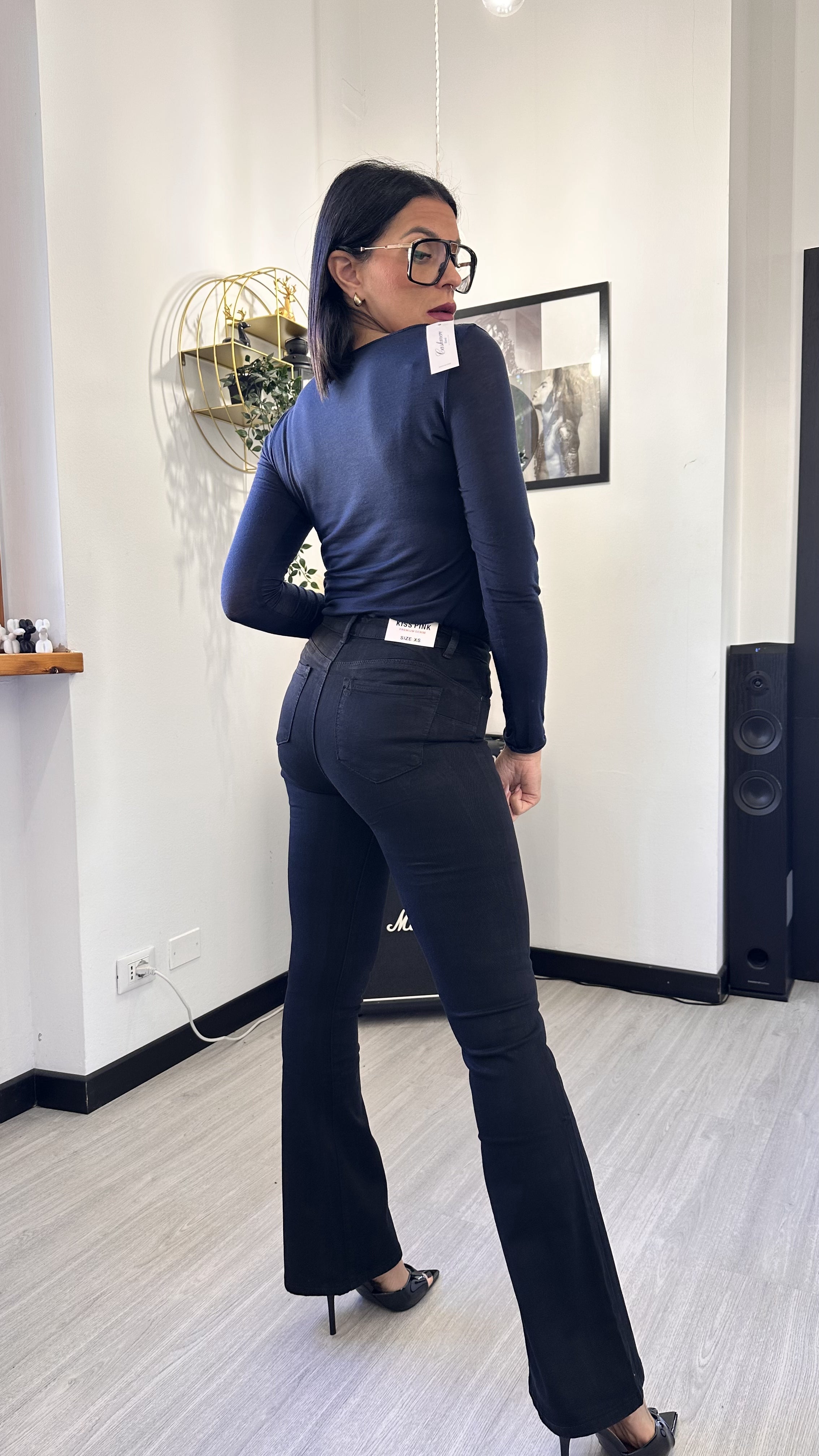 MAGLIA IN CASHMERE BLU