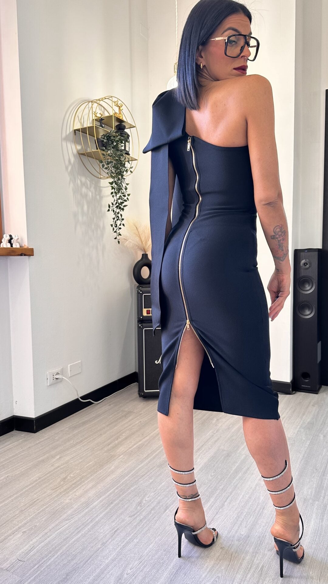 ABITO BANDAGE CON FUSCIACCA