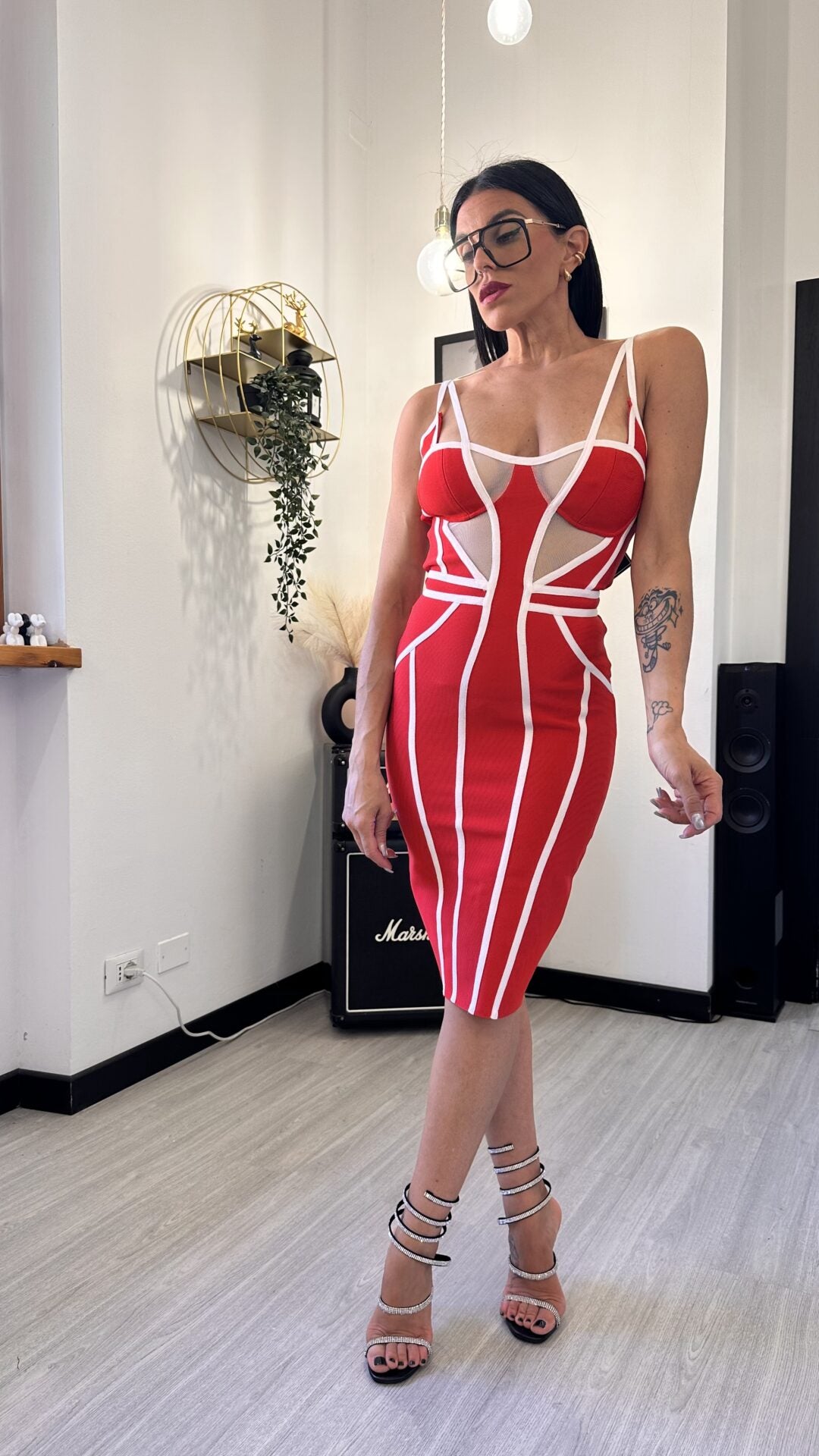 ABITO BANDAGE POP ROSSO (M)