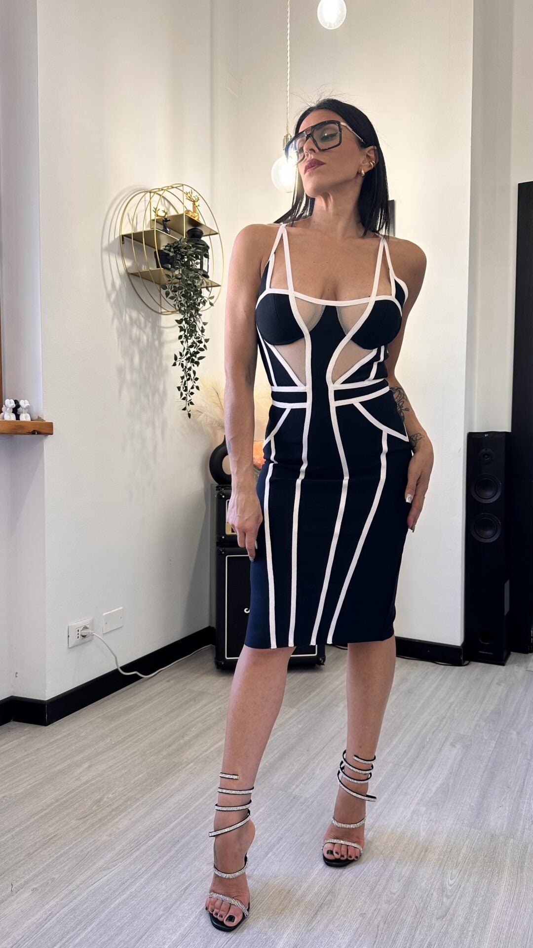 ABITO BANDAGE POP NERO