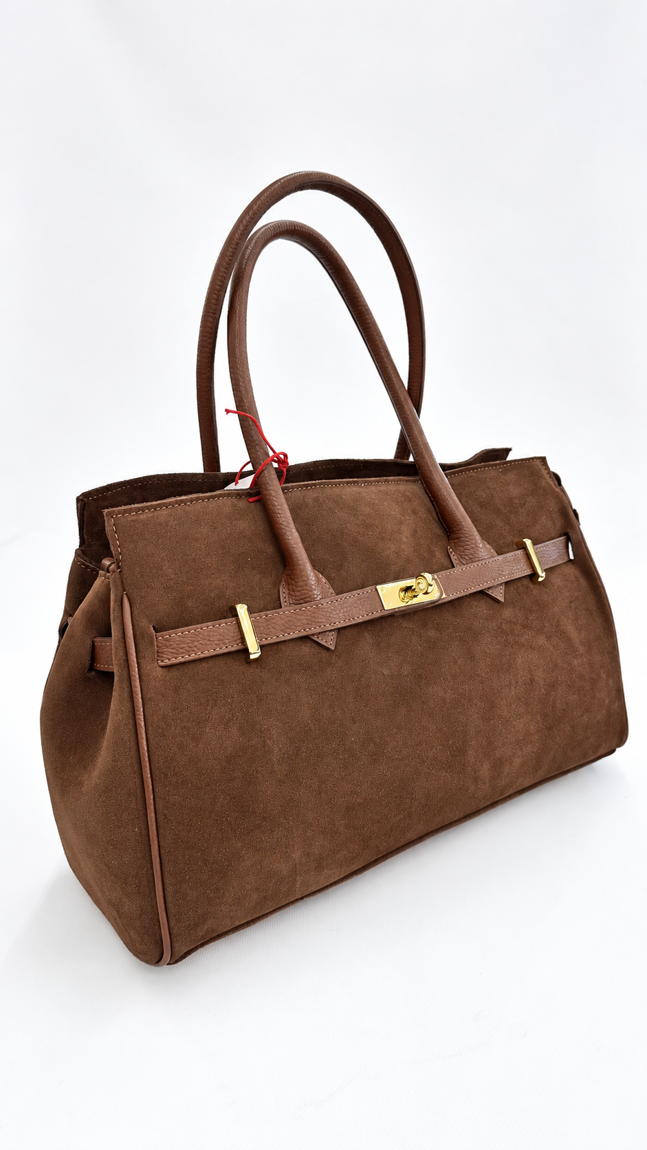 BORSA BIRKI SCAMOSCIATA BIG MARRONE