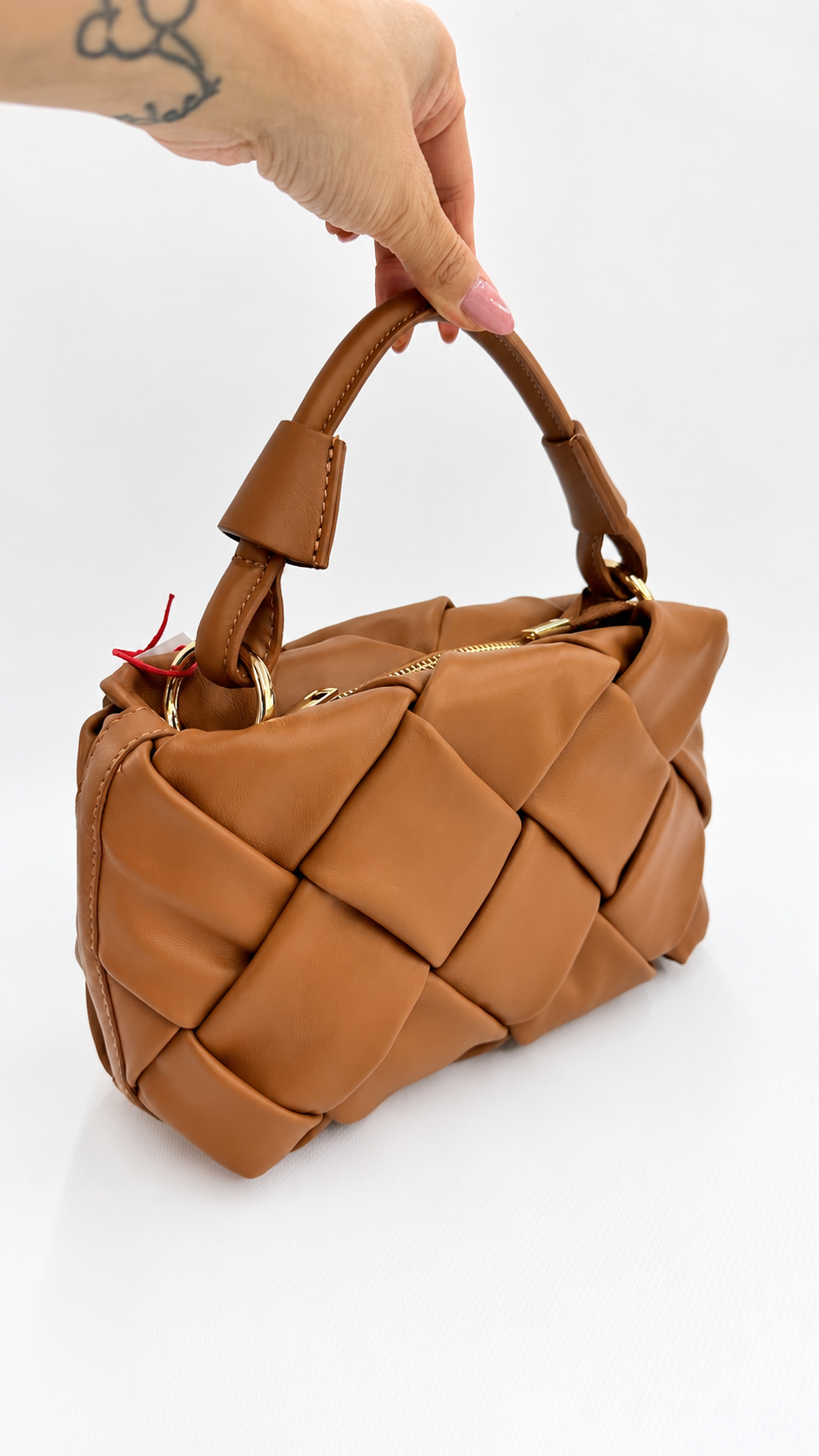 BORSETTA BOTTEGA CAMMELLO