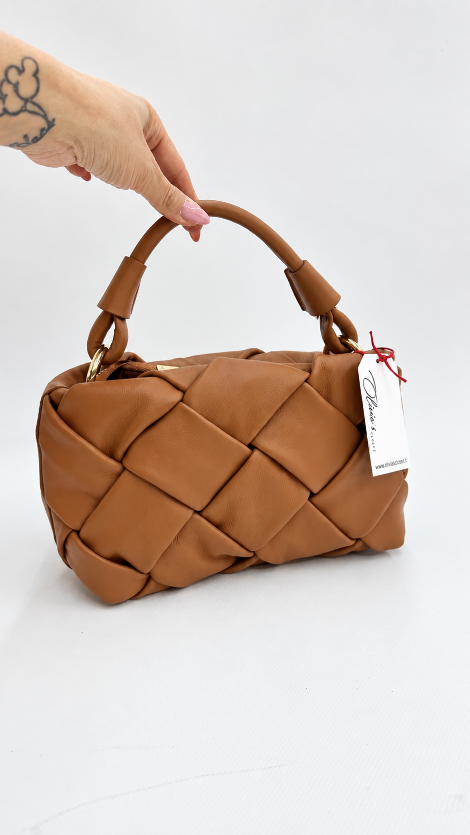 BORSETTA BOTTEGA CAMMELLO