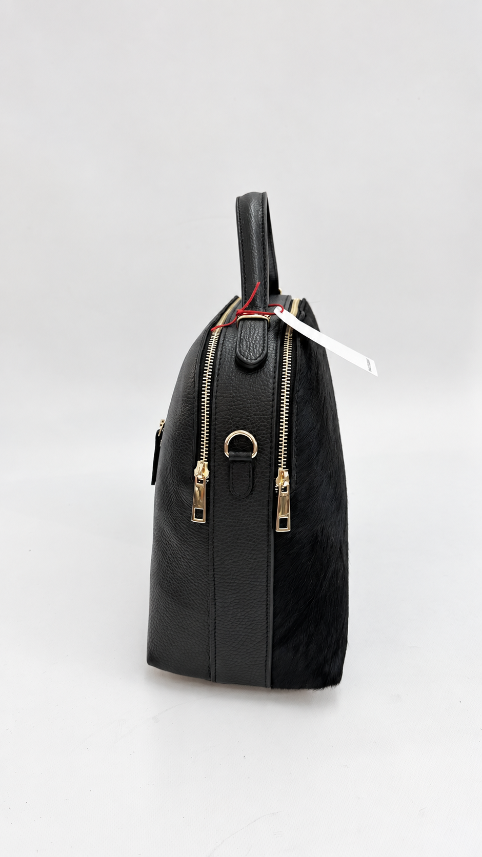 BAULETTO VERTICALE IN CAVALLINO NERO