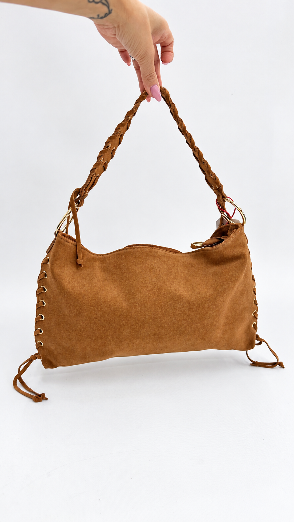BORSA INTRECCIO CAMMELLO