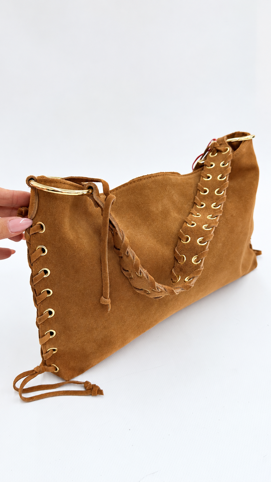 BORSA INTRECCIO CAMMELLO