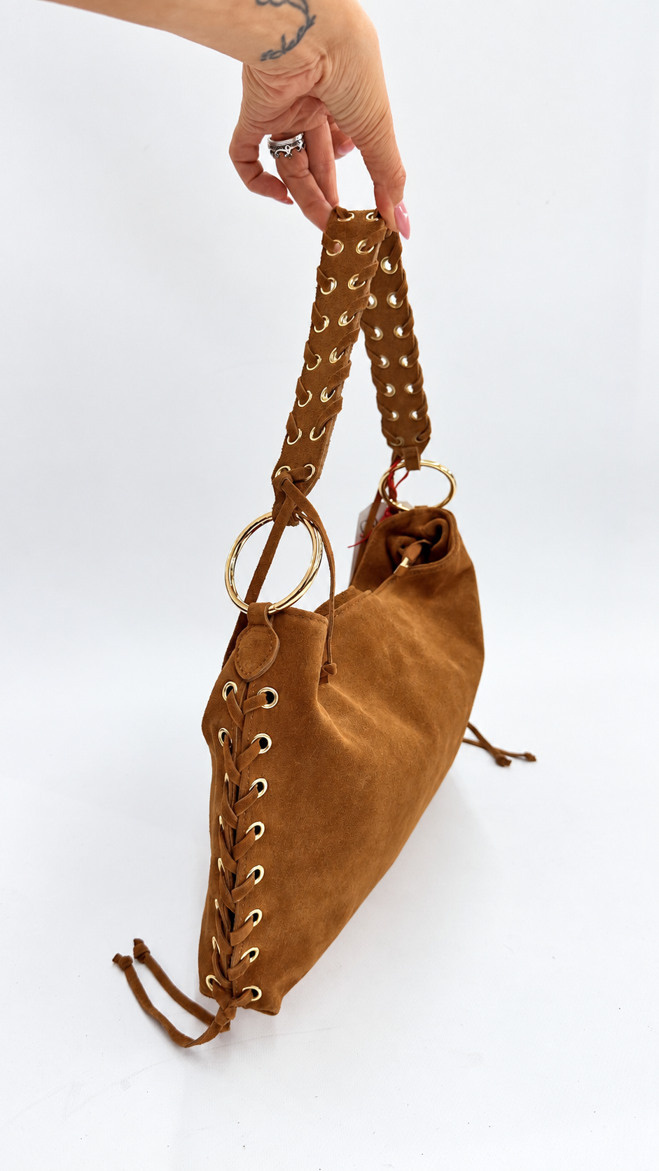 BORSA INTRECCIO CAMMELLO