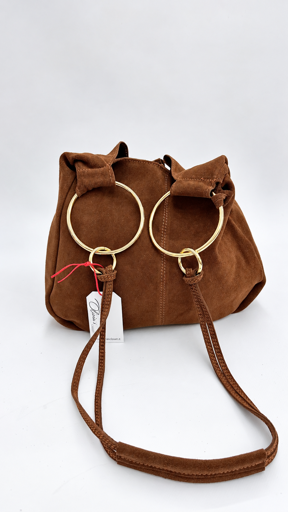 BORSA CON ANELLI TESTA DI MORO