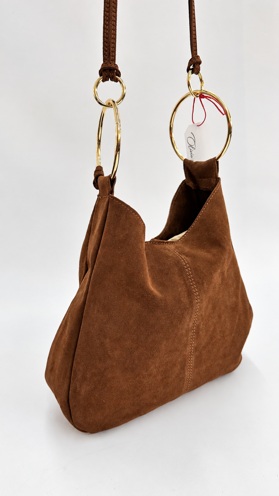 BORSA CON ANELLI TESTA DI MORO