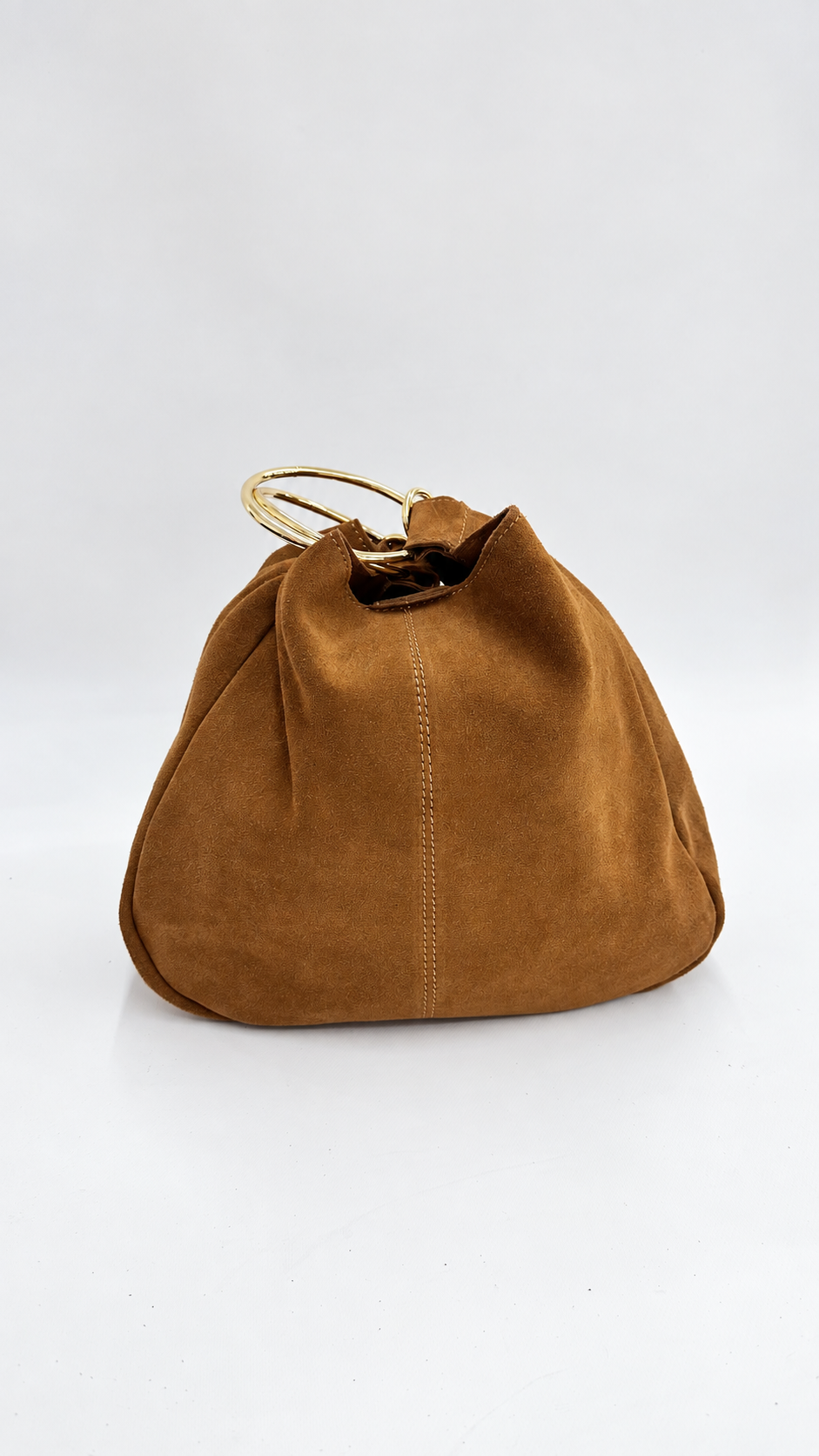 BORSA CON ANELLI CAMMELLO