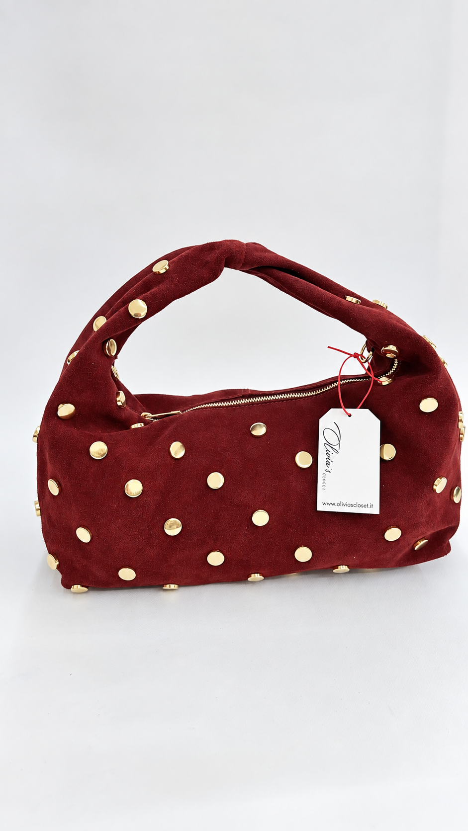 BORSA SCAMOSCIATA CON BORCHIE VINO
