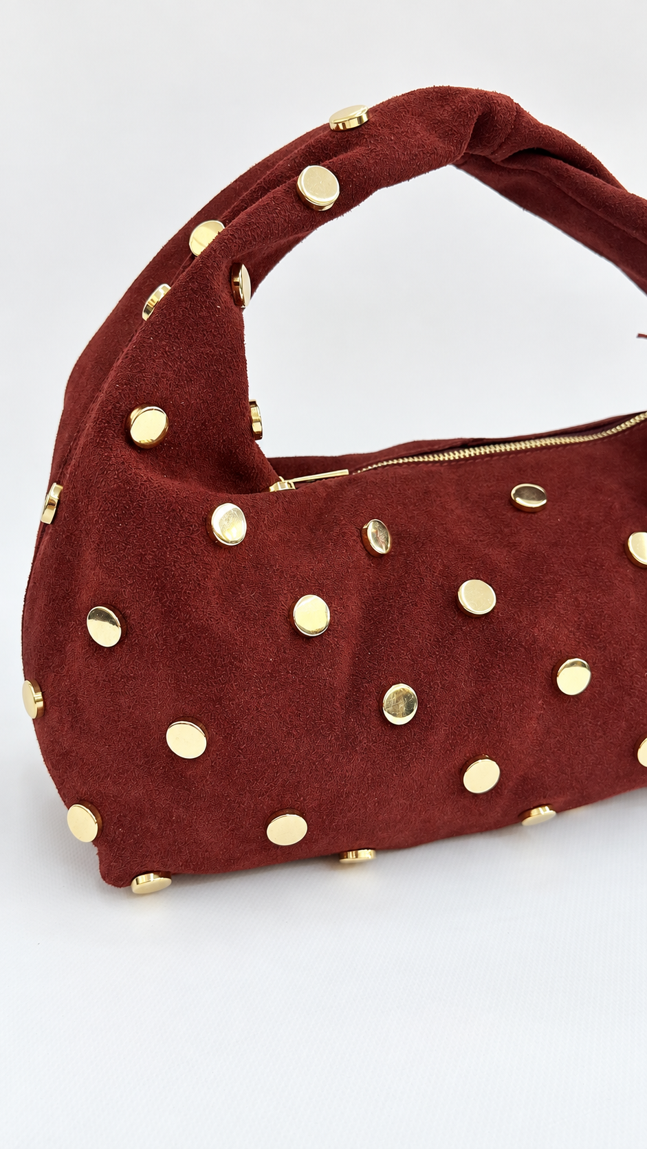 BORSA SCAMOSCIATA CON BORCHIE VINO