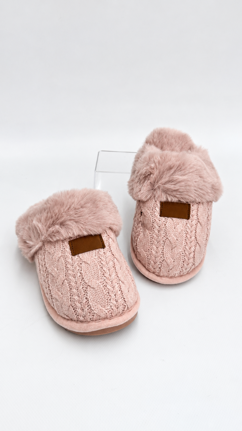 PANTOFOLA INTRECCIATA ROSA