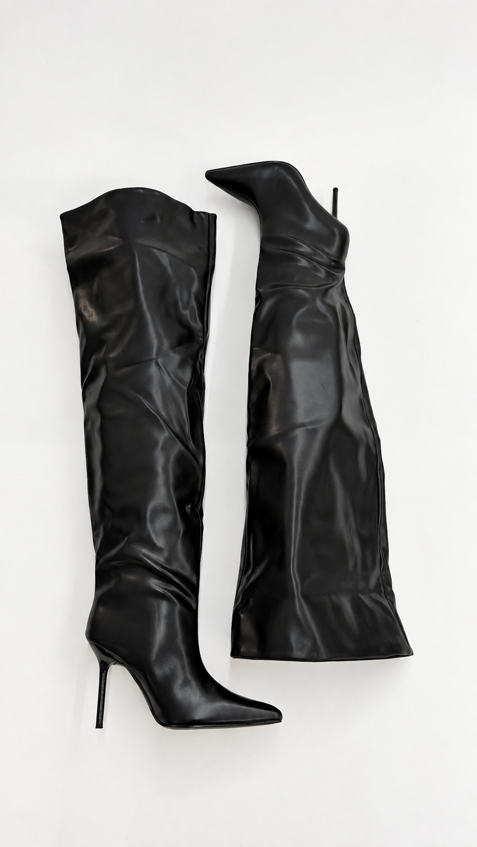 STIVALE ALTO LISCIO NERO