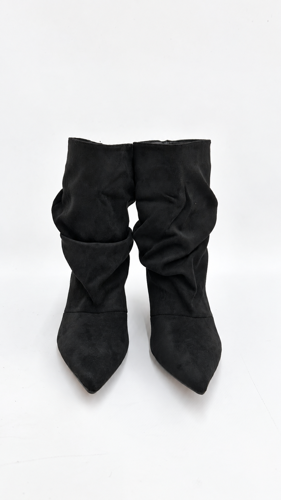 STIVALETTO ARRICCIATO NERO